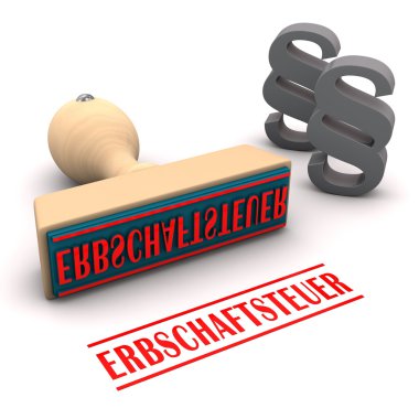 Stamp Paragraphs Erbschaftsteuer clipart