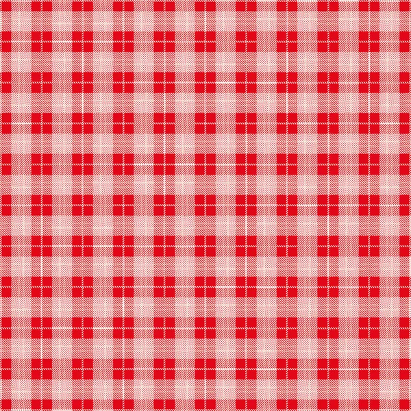 Couverture de pique-nique à carreaux rouges — Image vectorielle