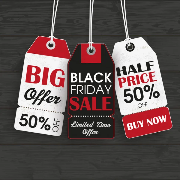 Black Friday Hintergrund — Stockvektor