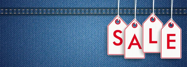 Jeans adesivos de venda —  Vetores de Stock