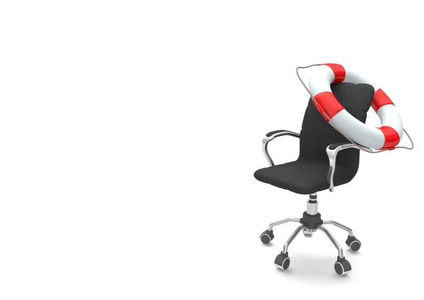 Swivel Chair Lifebelt — Stock Photo, Image