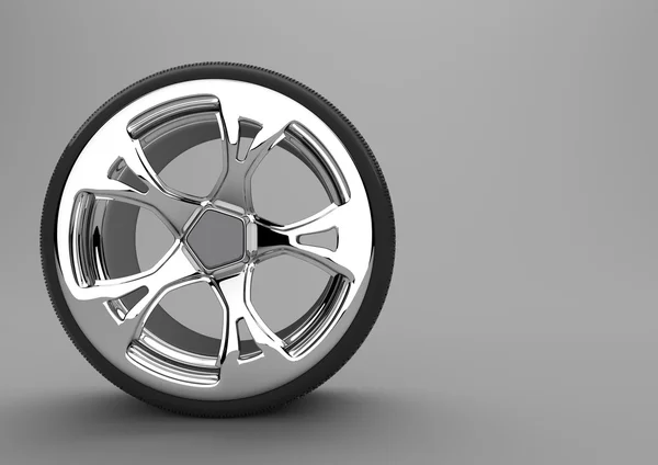 Tire with alloy wheel — Stock Photo, Image