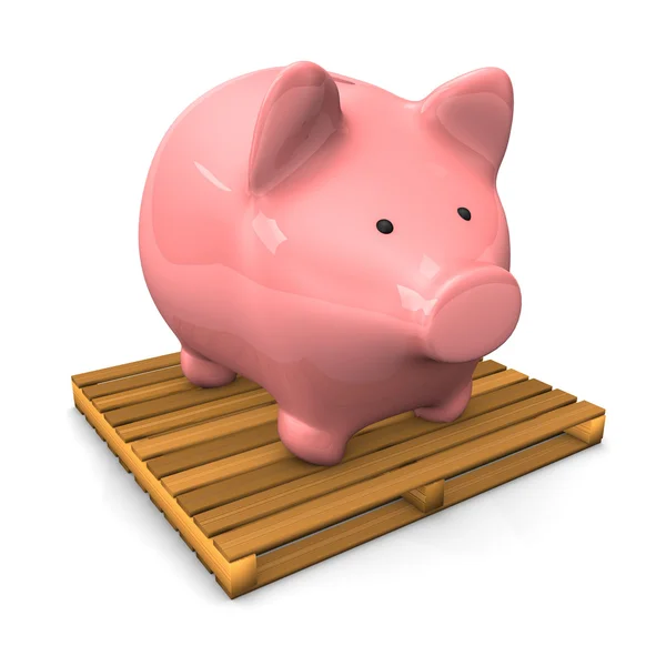 Piggy Bank raklap — Stock Fotó