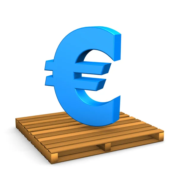 Símbolo da moeda euro — Fotografia de Stock