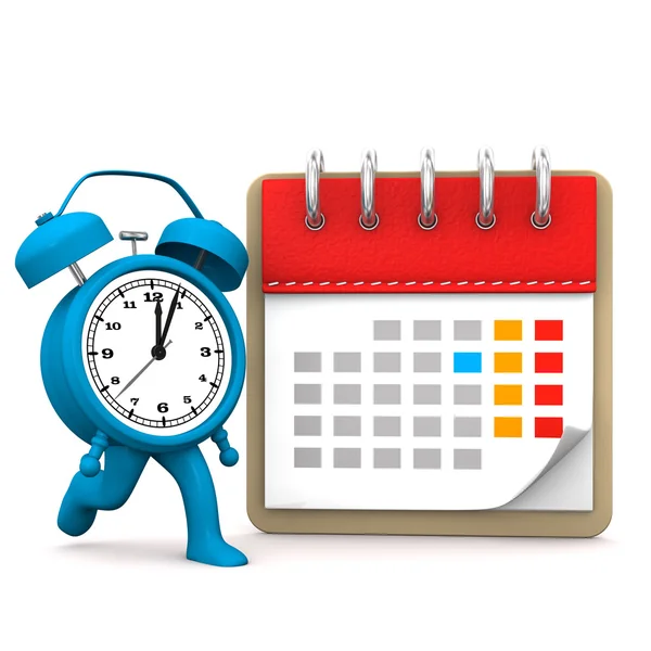 Runnung Alarmer Calendar — Stock Photo, Image