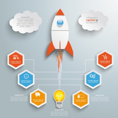 Bulb Startup Infographic clipart
