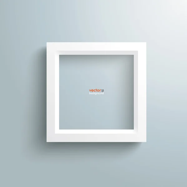Cadre blanc Argent Arrière-plan — Image vectorielle