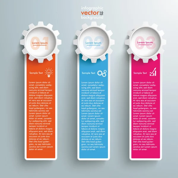 Infographic colored banners — Stock Vector