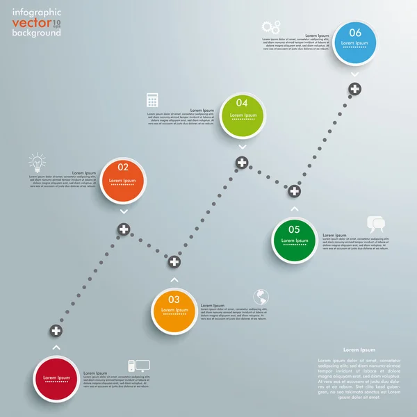 Cronología Gráfico exitoso — Archivo Imágenes Vectoriales