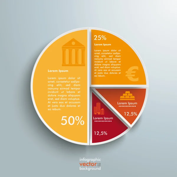 Troca de diagrama círculo — Vetor de Stock