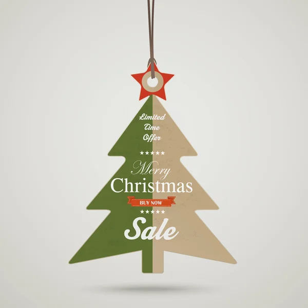 Sale Christmas Sticker — Stock Vector