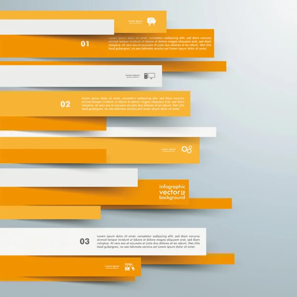 Infographic Brochure met papier lijnen — Stockvector