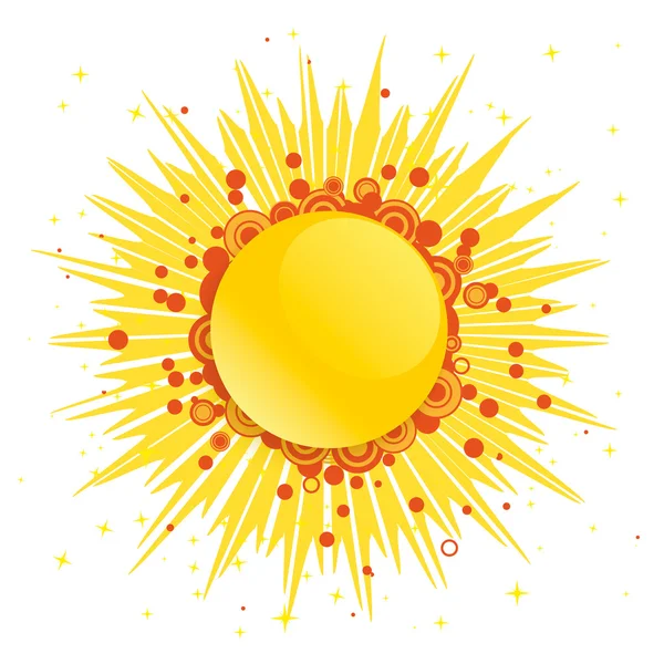Абстрактное солнце белое — стоковый вектор