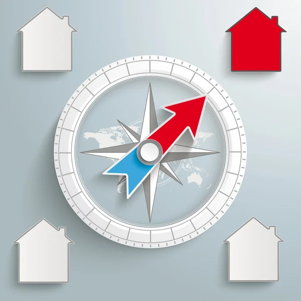 Compass Proper Real Estate — Stock Vector