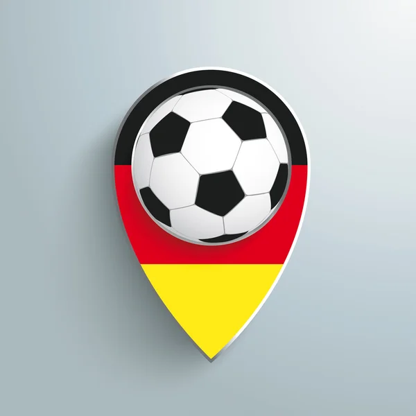 Ubicazione Marker Germany Football — Vettoriale Stock