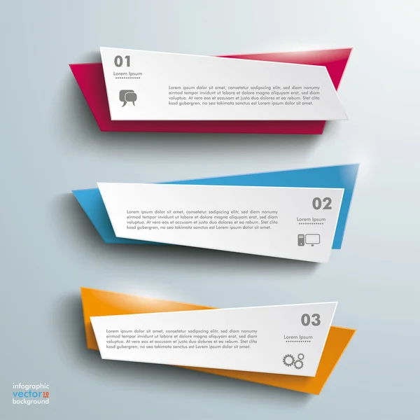 Color leaflet Banners — Stock Vector