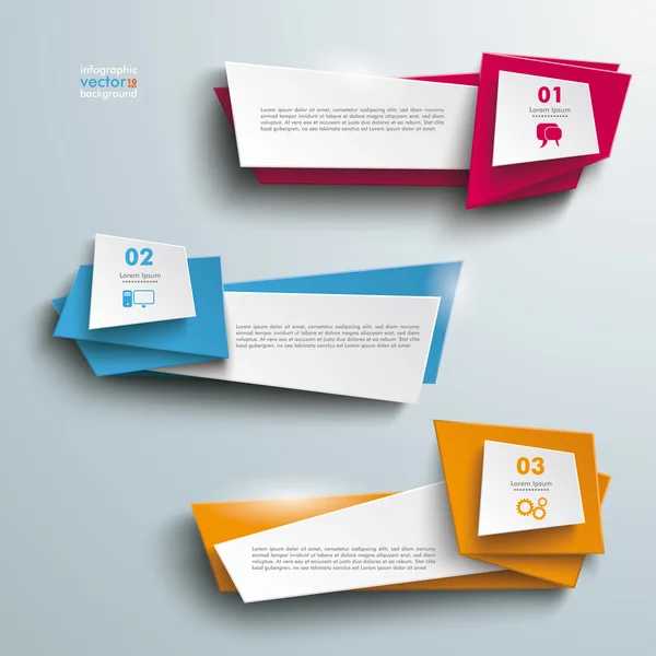 Brochure couleur Bannières — Image vectorielle