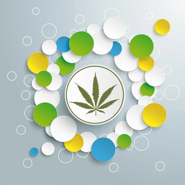 Cannabis Bubbles Infográfico — Vetor de Stock