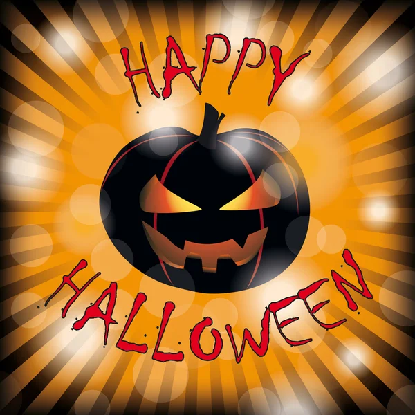 Feliz Halloween calabaza Rayos — Vector de stock