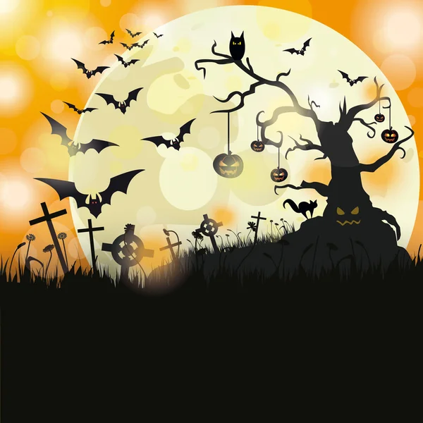 Conception de flyer Halloween — Image vectorielle