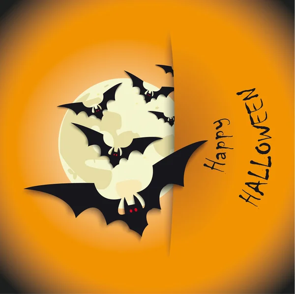 Joyeux Halloween Moon — Image vectorielle