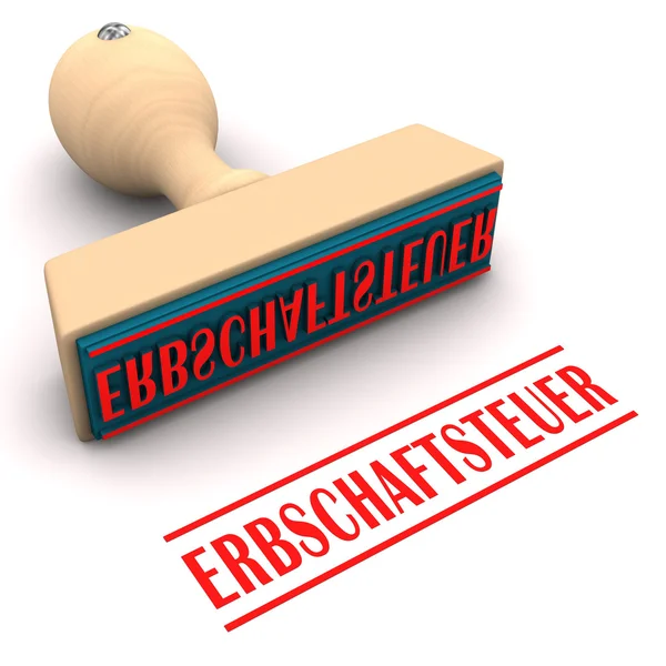 Stempel Erbschaftssteuer — Stockfoto