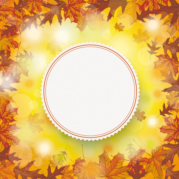 秋天的树叶秋天 — 图库矢量图片