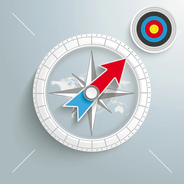 Compass Colored Target — Stock Vector