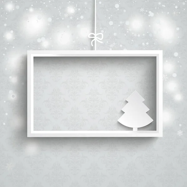 Sneeuw achtergrond ornamenten — Stockvector