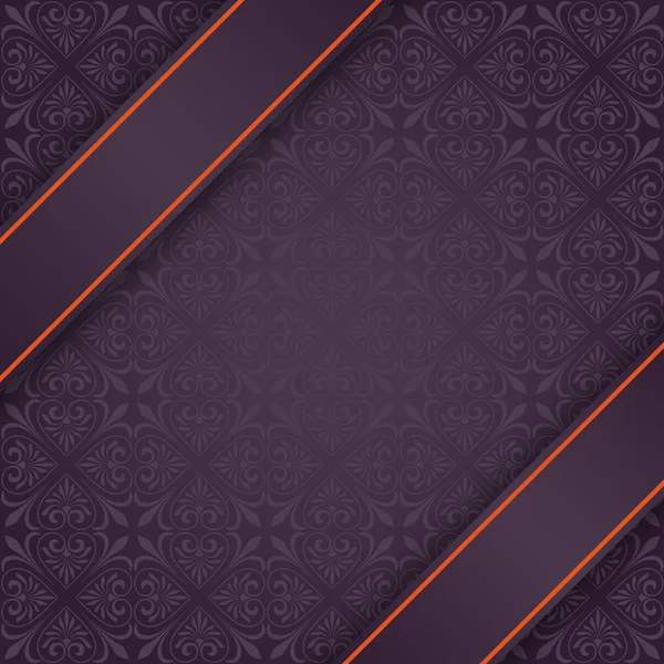 Фіолетовий фон з орнаментом — стоковий вектор