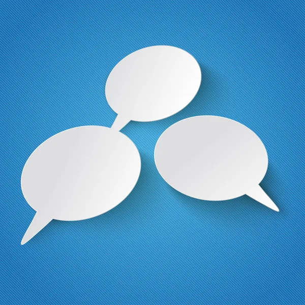 2 Double Speech Bubbles — Stock Vector