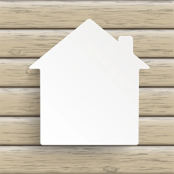 Белый бумажный дом — стоковый вектор