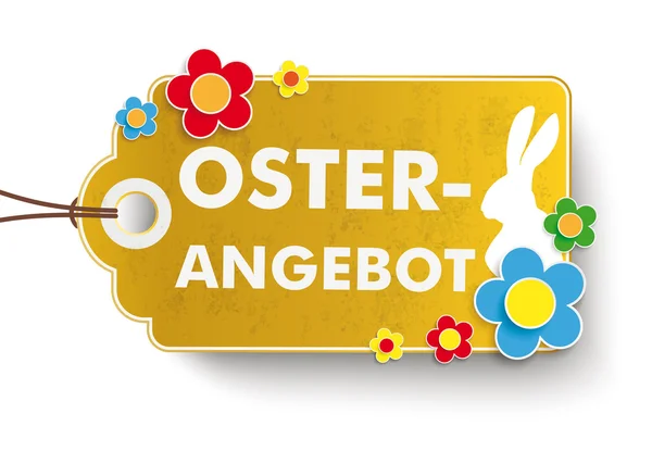 Osterangebot Preisaufkleber — Stockvektor