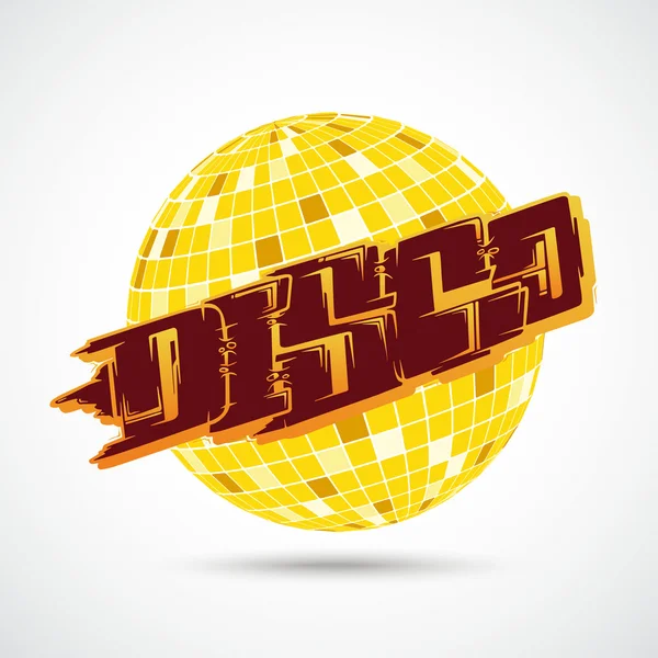 Disco bal graffiti — Stockvector