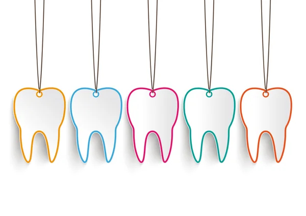 Toothstickers vit bakgrund — Stock vektor