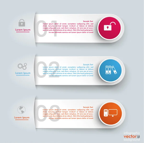 Convertir Banners Circles — Vector de stock