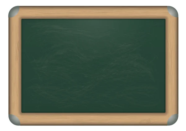 Een schoolbord op de witte achtergrond. — Stockvector