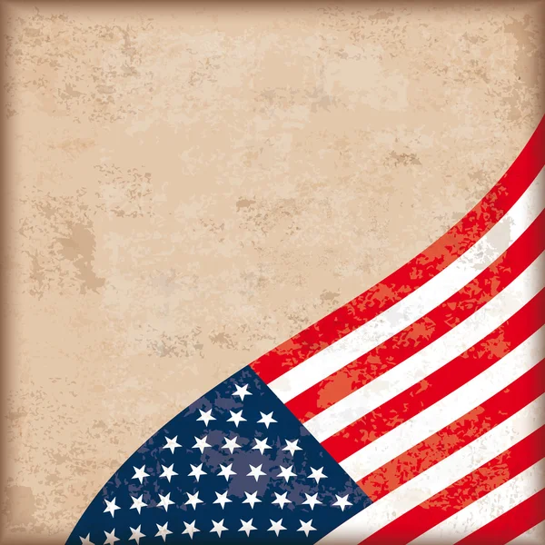 Vintage Hintergrund usa Flagge — Stockvektor