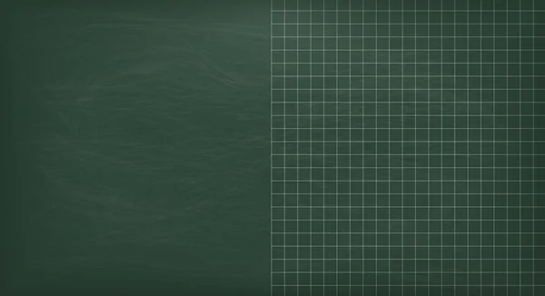 Lege groene School Blackboard — Stockvector