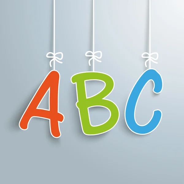 Abc lettres colorées — Image vectorielle