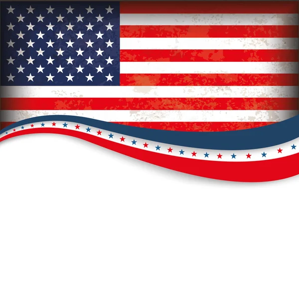 4 de julio US-Flag Design — Vector de stock