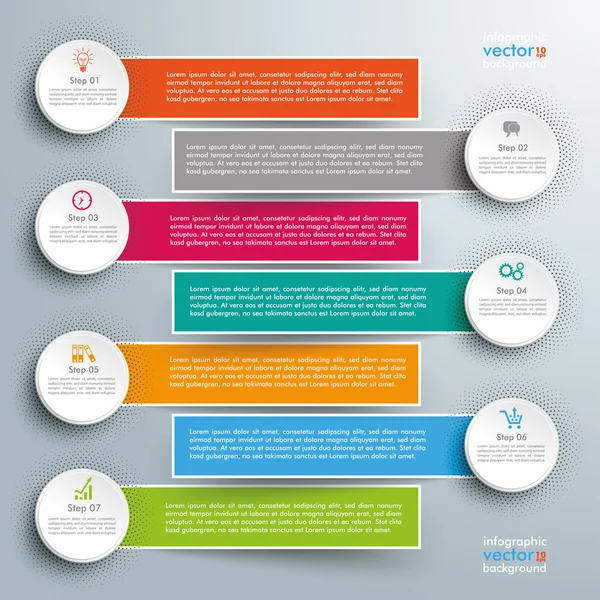 Infographic kağıt daire ve afiş tasarımı — Stok Vektör