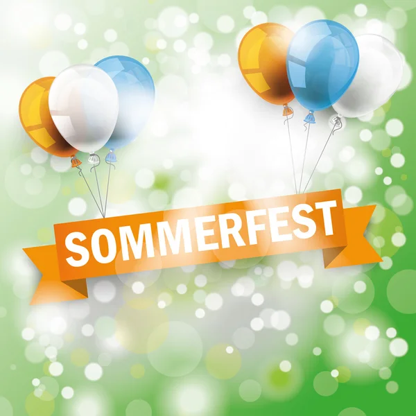 Sommersonnenscheinsommerfest — Stockvektor