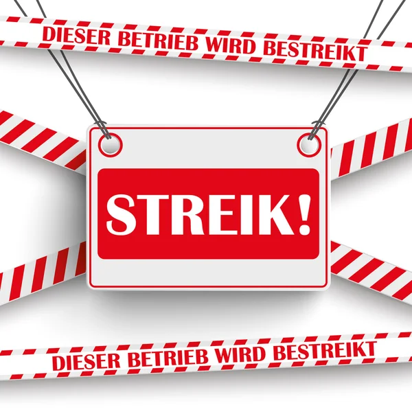 Strike vit bakgrund — Stock vektor