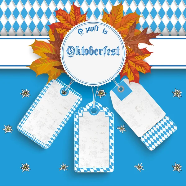 Oktoberfest Price Stickers — Stock Vector