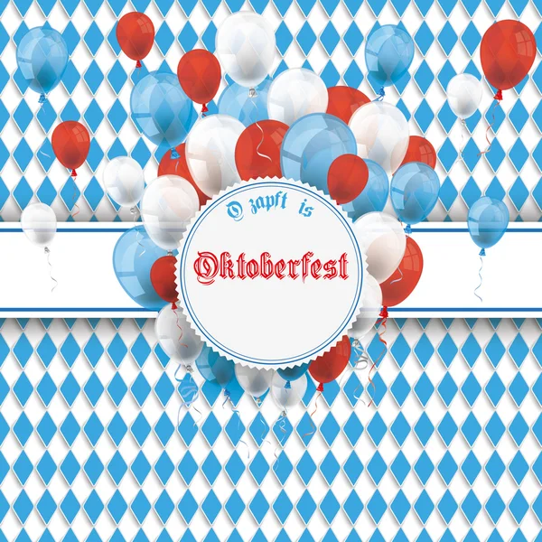 Volante de Oktoberfest bávaro — Archivo Imágenes Vectoriales