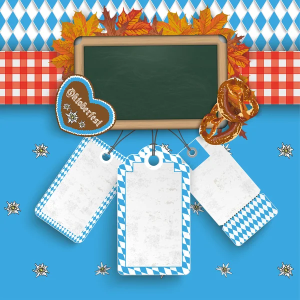 Oktoberfest Banner listoví tabule — Stockový vektor