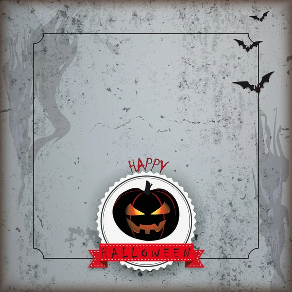 Folleto Grunge Halloween — Vector de stock