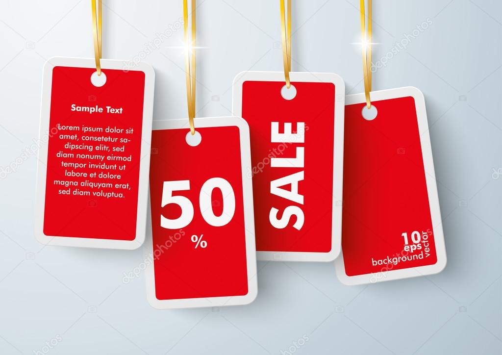 Four Red Price Stickers Stock Vector Image by ©limbi007 85876888