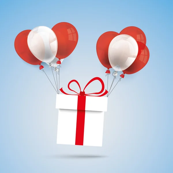 Geschenk-Luftballons aus Papier — Stockvektor